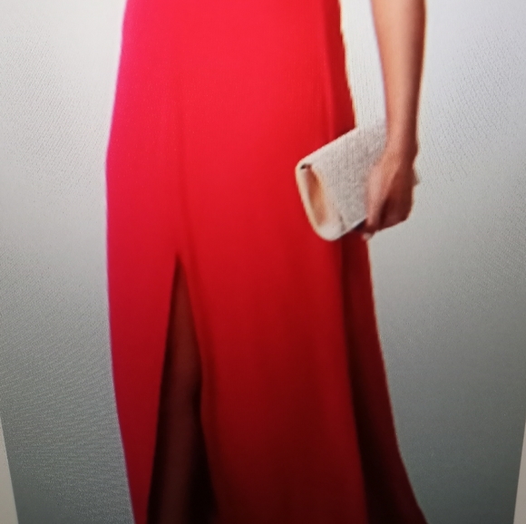 Dress-Up Red Maxi Dress Size XS by Le Chateau. - Picture 3 of 6